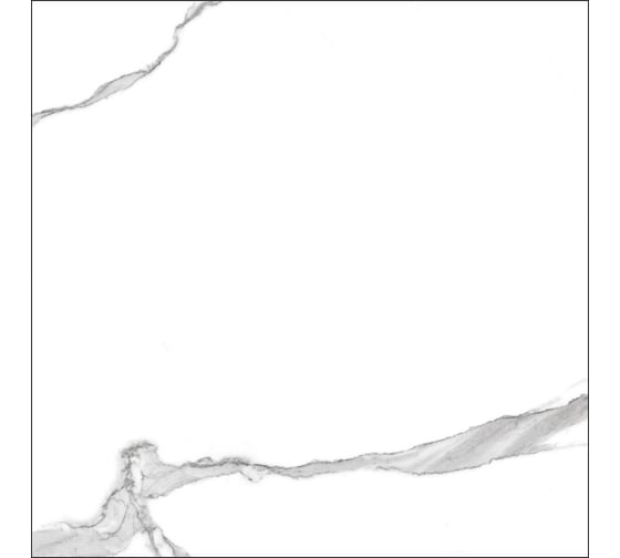 Керамогранит Global Tile Anima формат 60x60 см, белый, в коробке 1.44 кв. м GT60608303MR