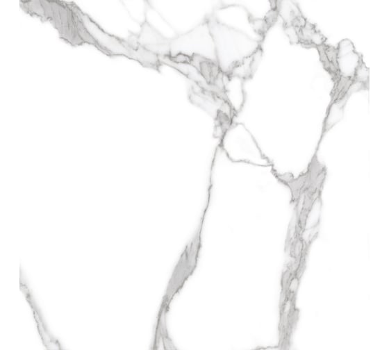Керамогранит Global Tile Oasis формат 60x60 см, белый, в коробке 1.44 кв. м GT606010403MR