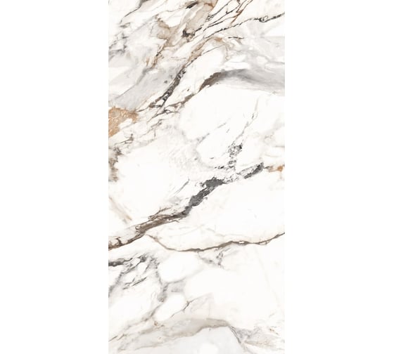 Керамогранит Global Tile Calcutta Paonazzo формат 60x120 см, белый, в коробке 1.44 кв. м GT120603603PR
