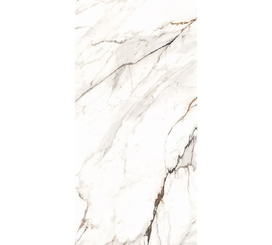 Керамогранит Global Tile Calcutta Paonazzo формат 60x120 см, белый, в коробке 1.44 кв. м GT120603603PR