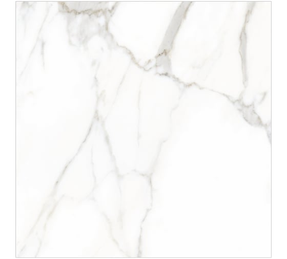 Керамогранит Global Tile Montecatini формат 60x60 см, белый, в коробке 1.44 кв. м GT60607503PR
