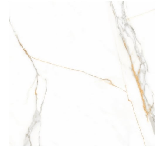 Керамогранит Global Tile Montecatini формат 60x60 см, белый, в коробке 1.44 кв. м GT60607503PR