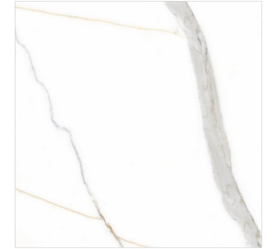 Керамогранит Global Tile Montecatini формат 60x60 см, белый, в коробке 1.44 кв. м GT60607503PR