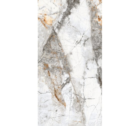 Керамогранит Global Tile Gabriel формат 60x120 см, белый, в коробке 1.44 кв. м GT120605703PR