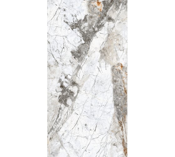Керамогранит Global Tile Gabriel формат 60x120 см, белый, в коробке 1.44 кв. м GT120605703PR