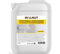 Акриловая грунтовка для стен WALNUT 5 л WLN0578