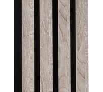 Реечная панель мдф Центурион 3d line modern 2750x160x19 мм, 03 ель серебристая 85973