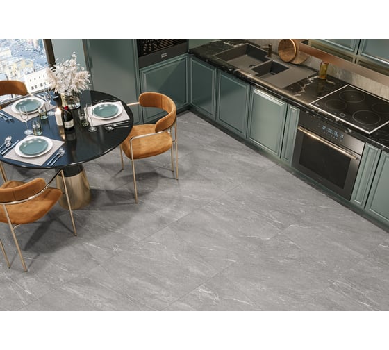 Керамогранит AlmaCeramica матовый, Angara 600x600x9,5 4 шт в уп 43,2 м в пал GFU04ANG70R 1