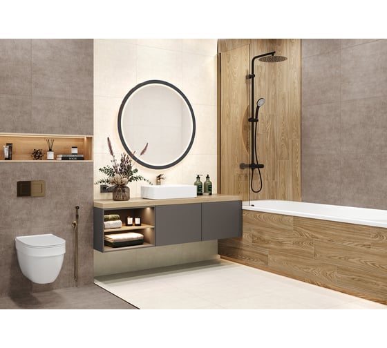 Керамогранит AlmaCeramica матовый, Berlin 600x600x9 мм, 5 шт. GFU04BLN04HR