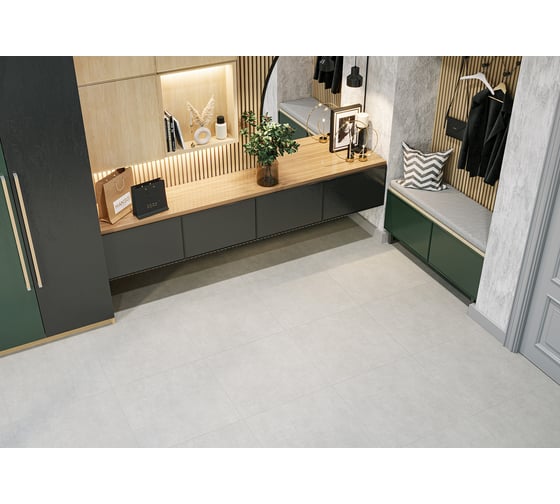 Керамогранит AlmaCeramica матовый, Berlin 600x600x9,5 мм, 4 шт., 43,2 м GFU04BLN07R