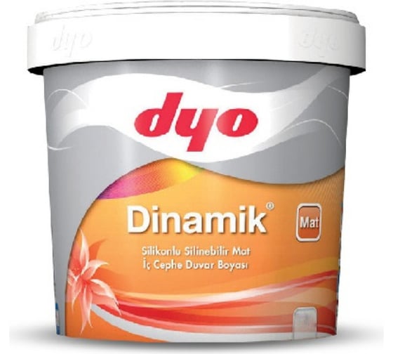 Матовая силиконовая краска для внутренних работ DYO 360 dinamik 15 л 360-0001-69 1