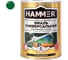 Универсальная эмаль HAMMER ускоренная сушка, глянцевая, зеленая, 0,9 кг / 14 ЭК000144074 1