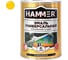 Универсальная эмаль HAMMER ускоренная сушка, глянцевая, желтая, 0,9 кг / 14 ЭК000144076 1