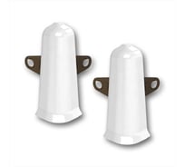 Наружный угол для плинтуса DECONIKA 70 мм, 001-G Белый глянец Д-П70-Нк-Ф2 001-0 БЕЛ-Г