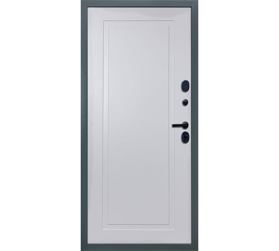 Входная дверь DIVA STR МХ-46 2050x860 мм, правая, Бетон темный - Н10 Белый Софт УТ-00080622