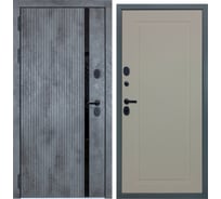 Входная дверь DIVA STR МХ-46 2050x860 мм, левая, Бетон темный - Н10 Софт Шампань УТ-00080629