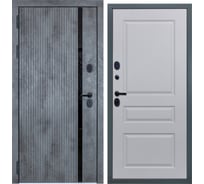 Входная дверь DIVA STR МХ-46 2050x960 мм, левая, Бетон темный - Д13 Белый Софт УТ-00080598