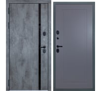 Входная дверь DIVA STR МХ-46 2050x860 мм, левая, Бетон темный - Н10 Силк Маус УТ-00080625