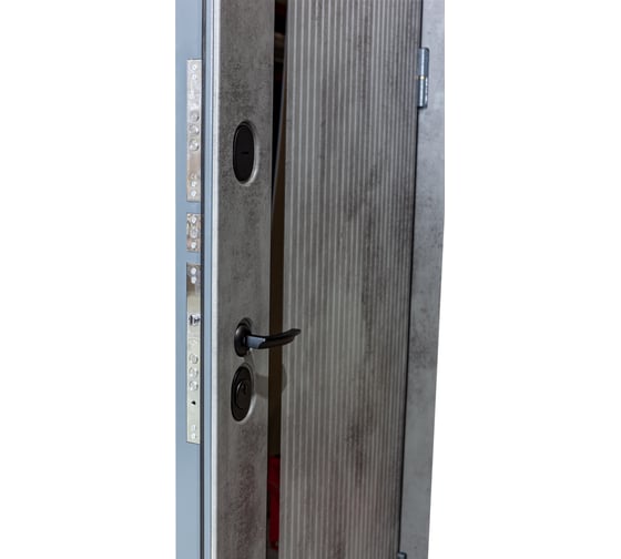 Входная дверь DIVA STR МХ-46 2050x960 мм, правая, Бетон темный - Н10 Силк Маус УТ-00080628