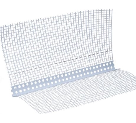 Угол ПВХ с сеткой СХТ 100x150 мм, 2.5 м сх0025