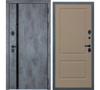 Входная дверь DIVA STR МХ-46 2050x860 мм, правая, Бетон темный - Д7 Софт Шампань УТ-00080617