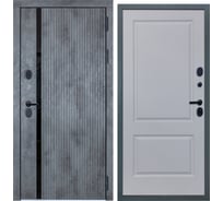 Входная дверь DIVA STR МХ-46 2050x960 мм, правая, Бетон темный - Д7 Белый Софт УТ-00080611