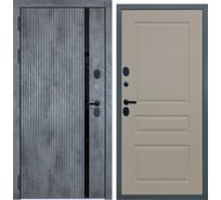 Входная дверь DIVA STR МХ-46 2050x960 мм, левая, Бетон темный - Д13 Софт Шампань УТ-00080606