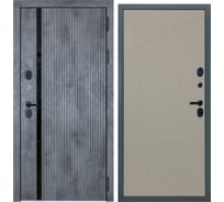 Входная дверь DIVA STR МХ-46 2050x960 мм, правая, Бетон темный - Д11 Софт Шампань УТ-00079965