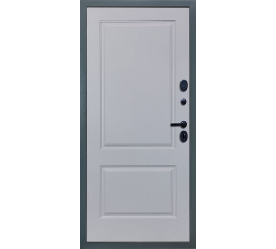 Входная дверь DIVA STR МХ-46 2050x860 мм, левая, Бетон темный - Д7 Белый Софт УТ-00080608
