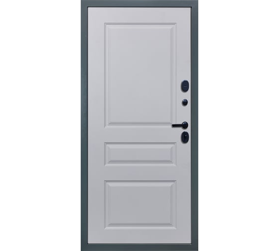 Входная дверь DIVA STR МХ-46 2050x860 мм, правая, Бетон темный - Д13 Белый Софт УТ-00080597