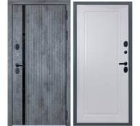 Входная дверь DIVA STR МХ-46 2050x960 мм, правая, Бетон темный - Н10 Белый Софт УТ-00080624