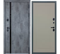 Входная дверь DIVA STR МХ-46 2050x960 мм, правая, Бетон темный - Н10 Софт Шампань УТ-00080632