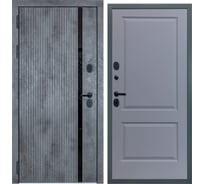 Входная дверь DIVA STR МХ-46 2050x960 мм, левая, Бетон темный - Д7 Силк Маус УТ-00080614