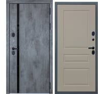 Входная дверь DIVA STR МХ-46 2050x960 мм, правая, Бетон темный - Д13 Софт Шампань УТ-00080607