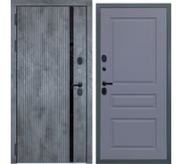 Входная дверь DIVA STR МХ-46 2050x960 мм, левая, Бетон темный - Д13 Силк Маус УТ-00080602