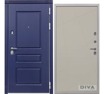 Дверь DIVA 45 2050x860 мм, правая, Роял синий - Д11 Софт Шампань УТ-00075152