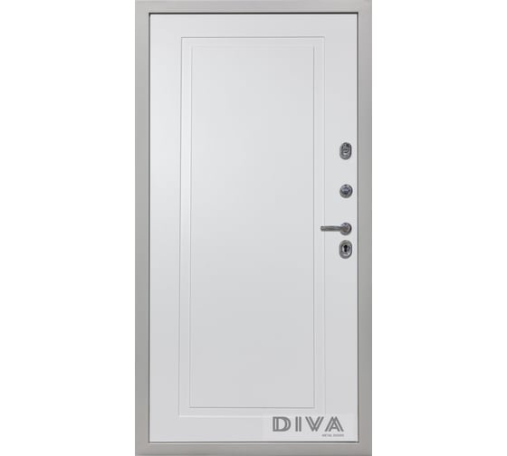 Дверь DIVA 45 2050x960 мм, правая, Роял синий - Н10 Белый Софт УТ-00075162