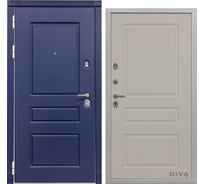 Дверь DIVA 45 2050x860 мм, левая, Роял синий - Д13 Софт Шампань УТ-00073239