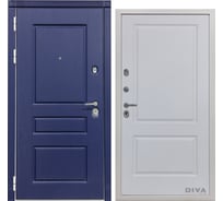 Дверь DIVA 45 2050x860 мм, левая, Роял синий - Д7 Белый Софт УТ-00072849