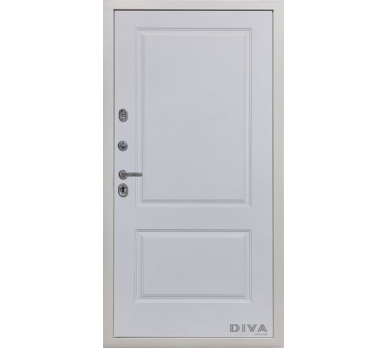 Дверь DIVA 45 2050x860 мм, левая, Роял синий - Д7 Белый Софт УТ-00072849