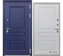 Дверь DIVA 45 2050x960 мм, правая, Роял синий - Д13 Белый Софт УТ-00072548