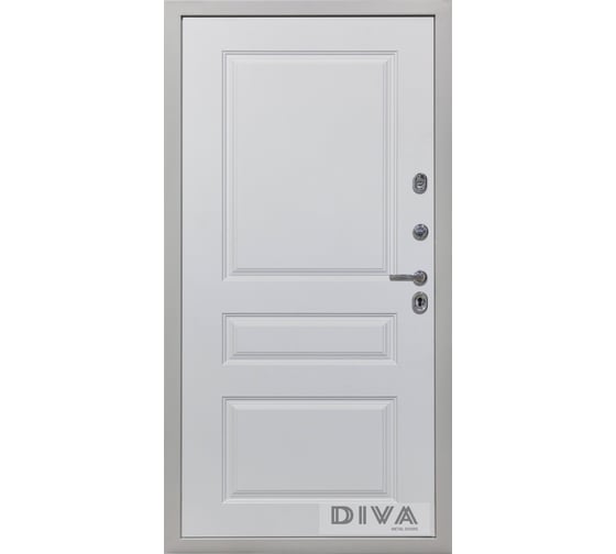 Дверь DIVA 45 2050x960 мм, правая, Роял синий - Д13 Белый Софт УТ-00072548