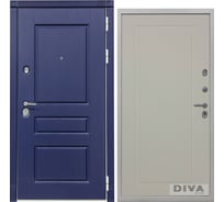 Дверь DIVA 45 2050x860 мм, правая, Роял синий - Н10 Софт Шампань УТ-00075165