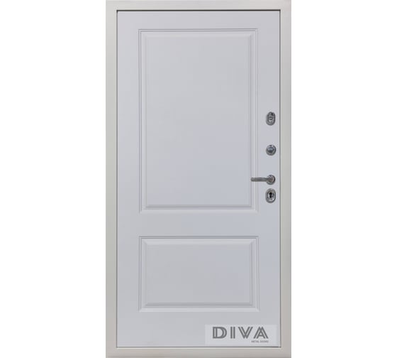 Дверь DIVA 45 2050x960 мм, правая, Роял синий - Д7 Белый Софт УТ-00071788
