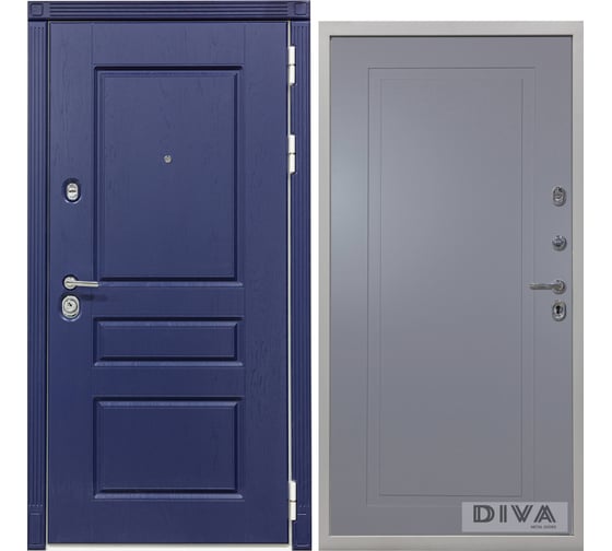 Дверь DIVA 45 2050x960 мм, правая, Роял синий - Н10 Силк Маус УТ-00075185 1