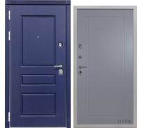 Дверь DIVA 45 2050x860 мм, левая, Роял синий - Н10 Силк Маус УТ-00075180