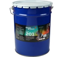 Грунт-эмаль 3в1 Ferumprotect 201, голубая, полуматовая, быстросохнущая, 20 кг ТД000005303