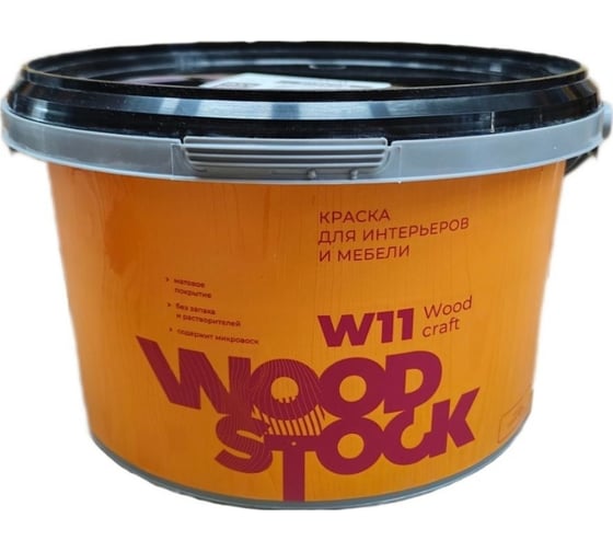 Краска для мебели и интерьеров Woodstock W-11 wood craft (12 кг) ТД000006325