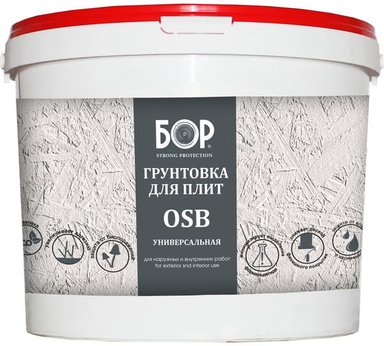 Грунтовка для плит OSB Бор универсальная, ведро 7 кг 4690417096053