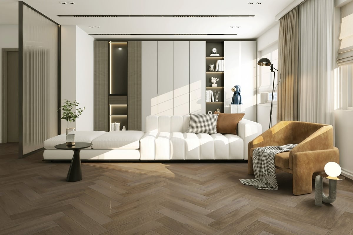 Замковое напольное покрытие Home Expert Parquet Дуб Ливингстон, 615x123x3,5  мм, 0,3 мм, фаска, 18 шт. уп. 33-3009 - выгодная цена, отзывы,  характеристики, фото - купить в Москве и РФ